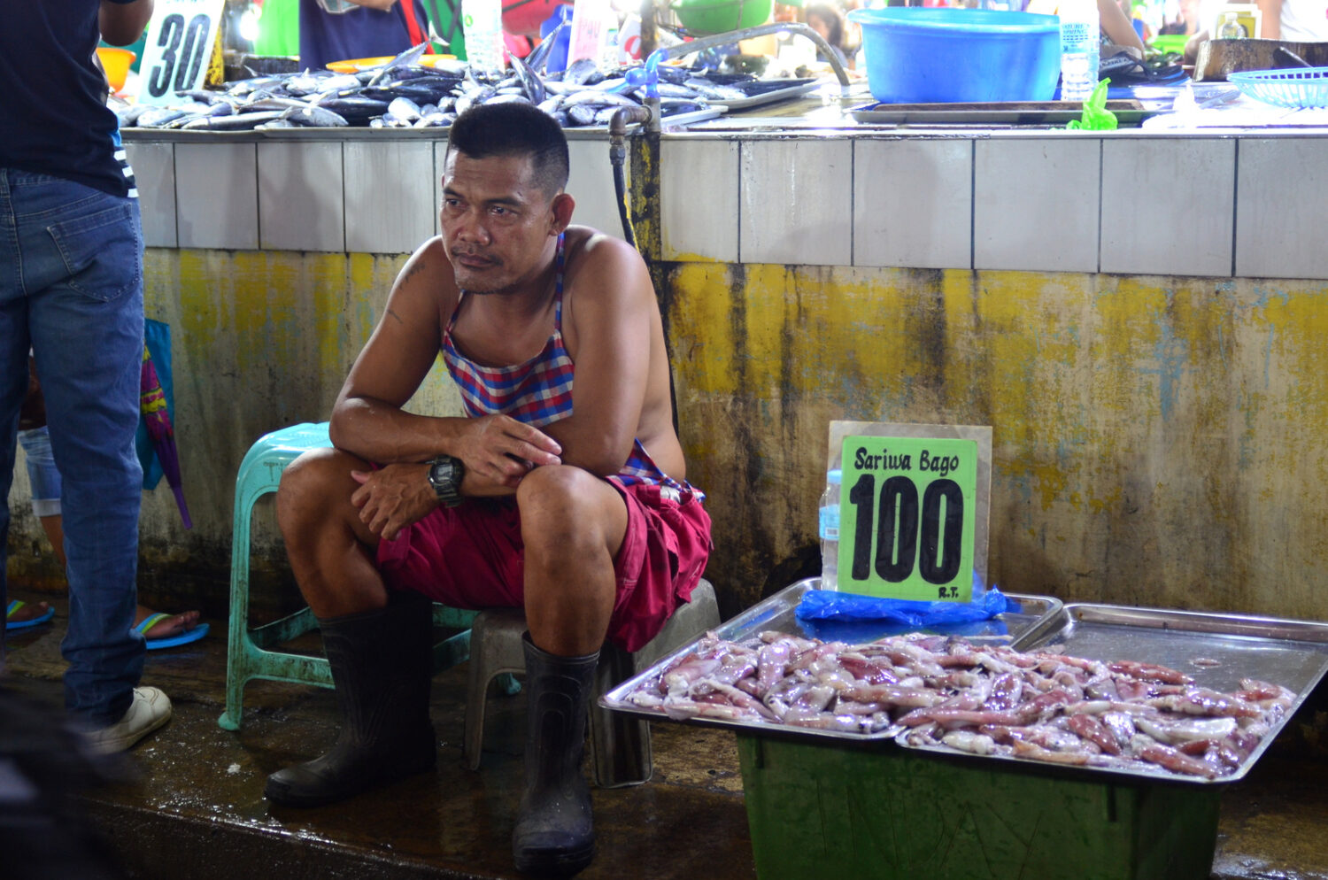 man sell fish